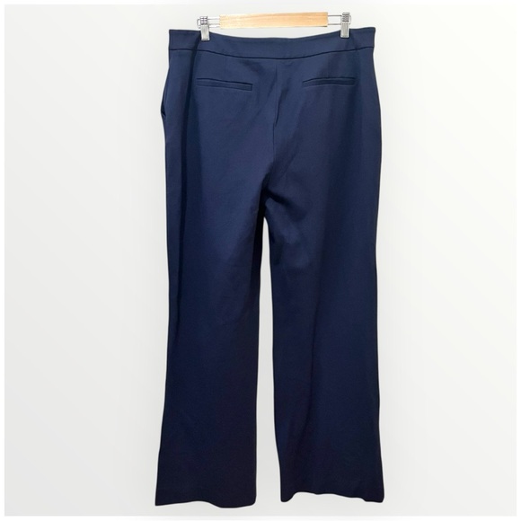 Boden Belgravia Ponte Wide Leg Pants Trousers Office Career Navy Size 14 Long - Picture 6 of 11
